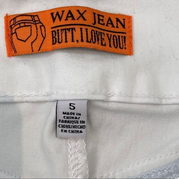 Wax Jean White skinny pants size 5 lifting effect - Picture 3 of 4